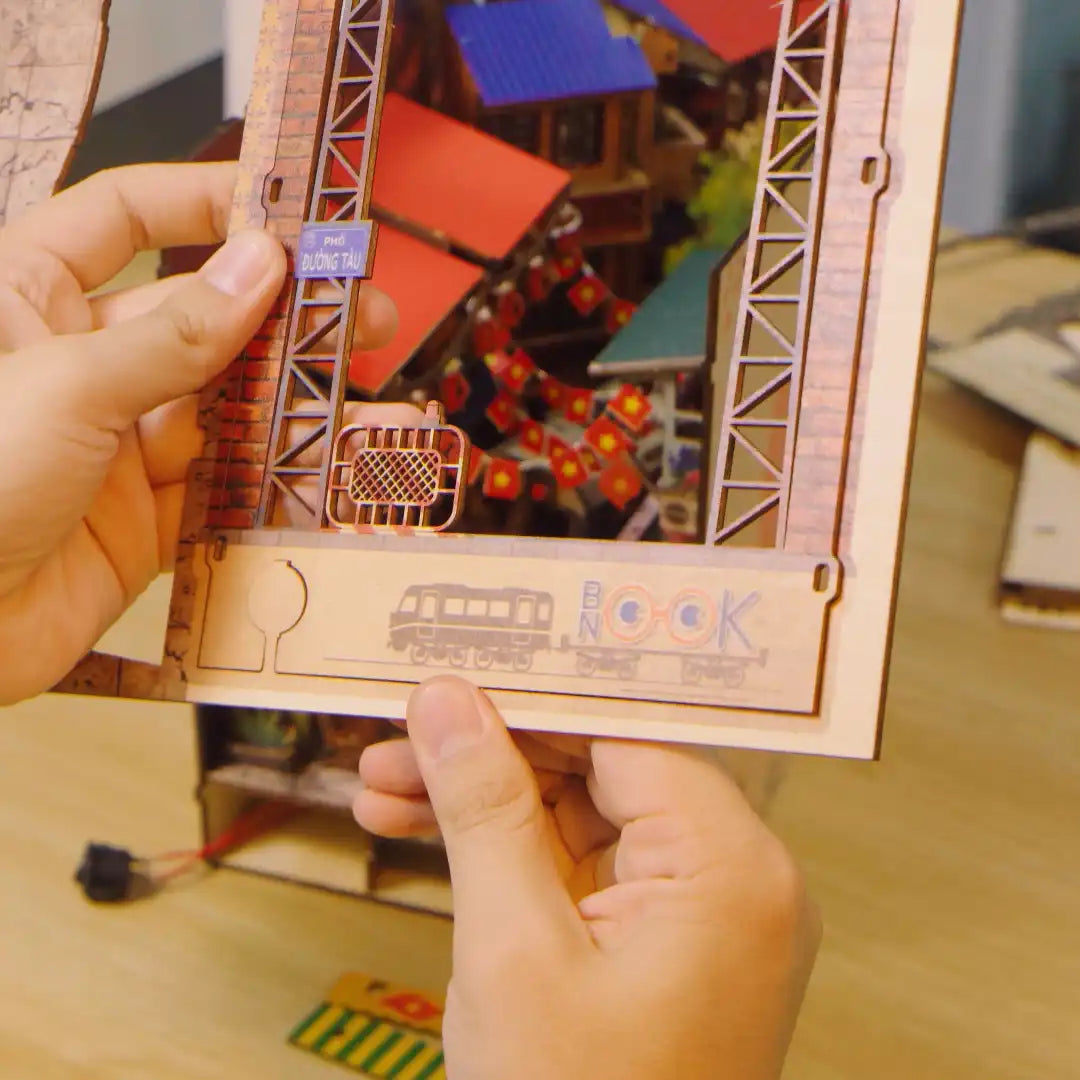 Booknook Lab Ha Noi Train Coffee Street DIY kit - Viet Nam DIY kit - BN014