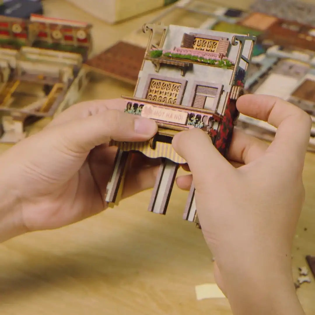 Booknook Lab Ha Noi Train Coffee Street DIY kit - Viet Nam DIY kit - BN014