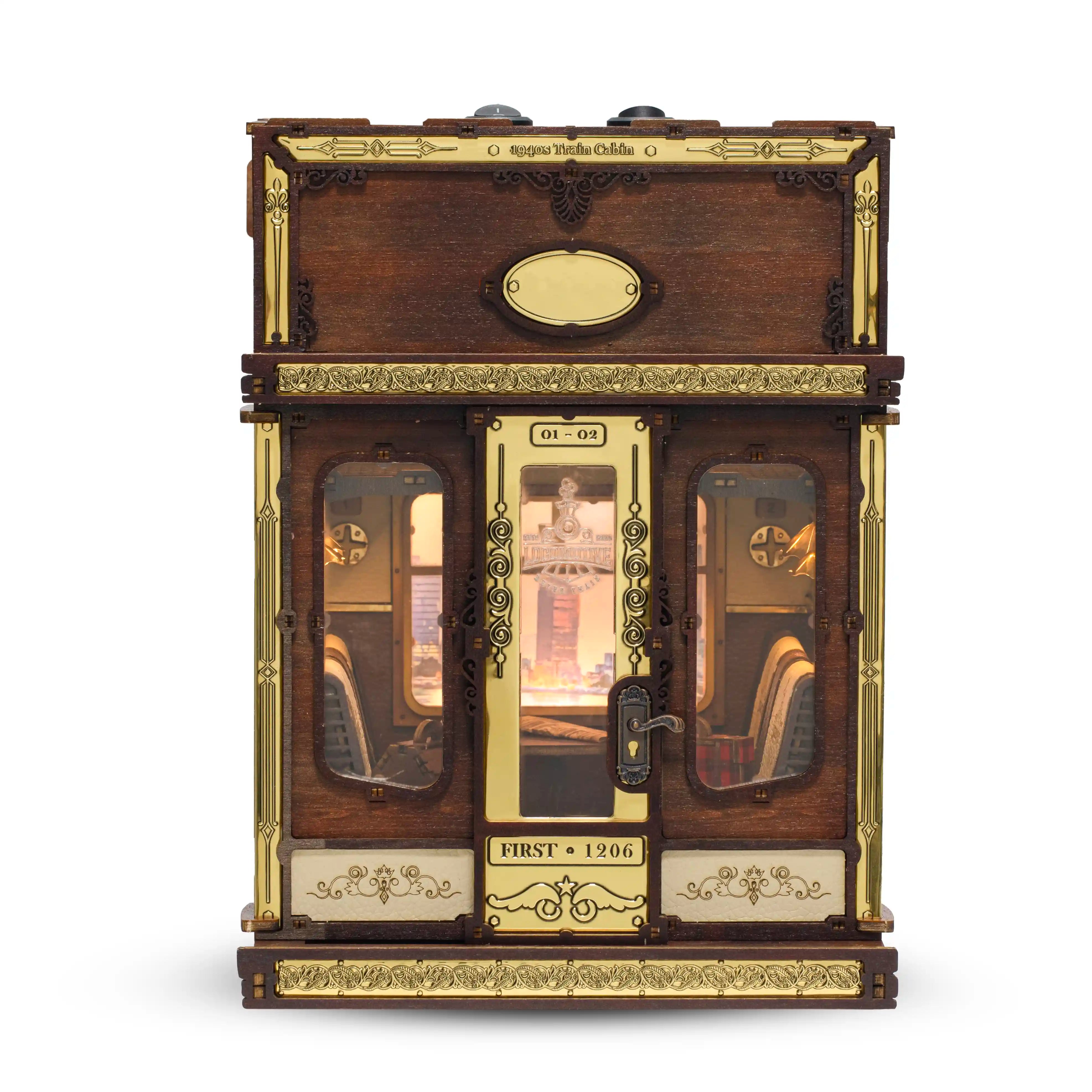 Booknook Lab 1940s Train Cabin DIY kit - BN003